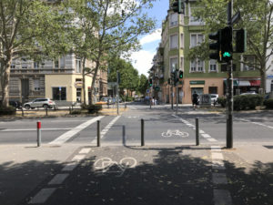 Fahrradstraße quert Ringstraße