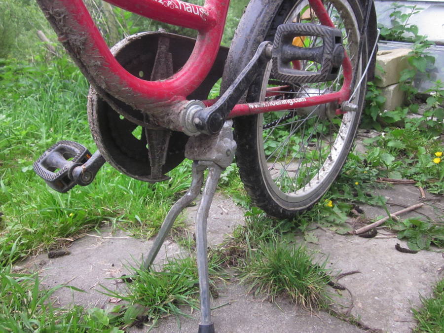 fahrrad ständer der an dem sattelrohr befestigt wird